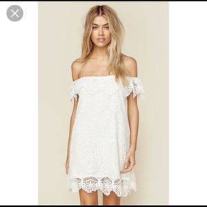 Nightcap white lace dress